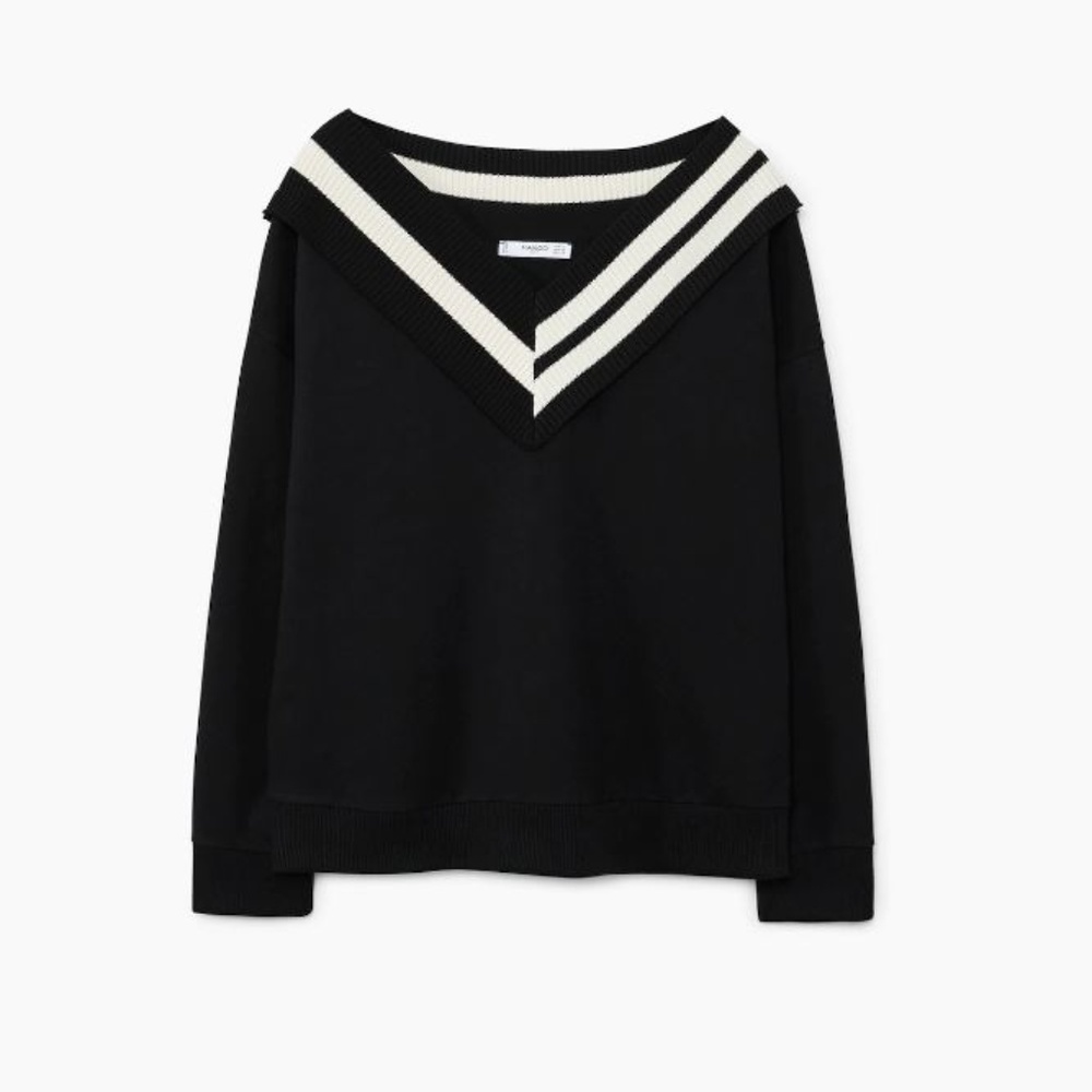 Mango contrast sweatshirt